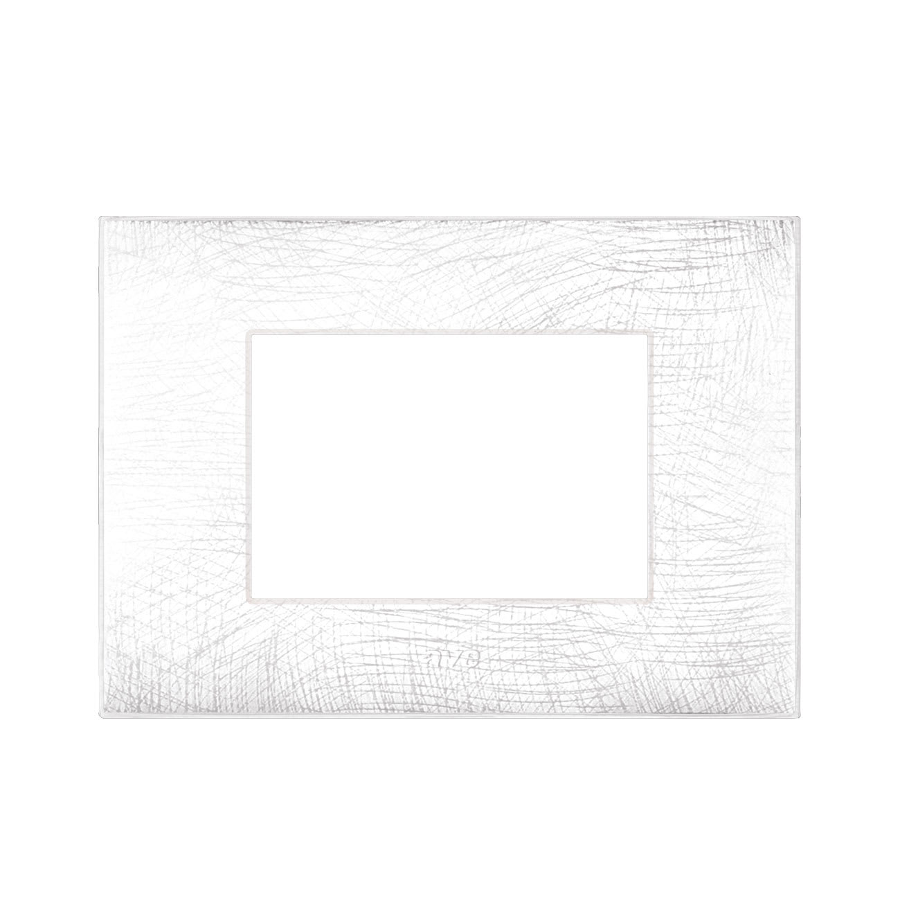 AVE - Placca Tecnopolimero Young S44. colore bianco 3D  3 Mod.