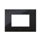 AVE - Placca Tecnopolimero Young S44. colore carbon scuro 3D 3 Mod.