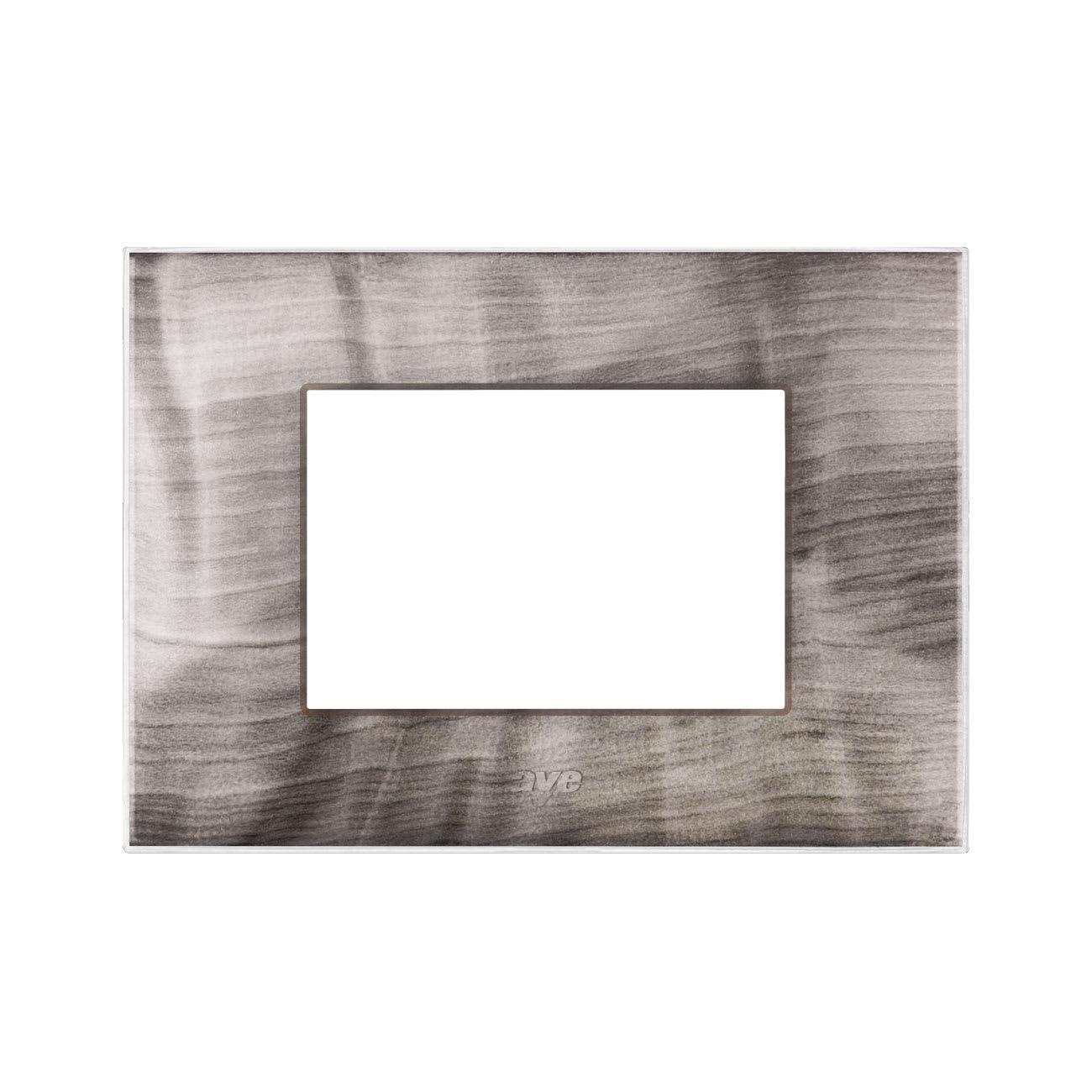 AVE - Placca Tecnopolimero Young S44. colore onice 3D 3 Mod.