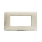 AVE - Placca Tecnopolimero Young S44. color avorio 4 Mod.