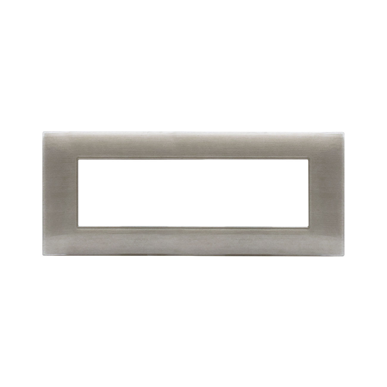 AVE - Placca Tecnopolimero Young S44. colore beige spazzolato 3D  7 Mod.