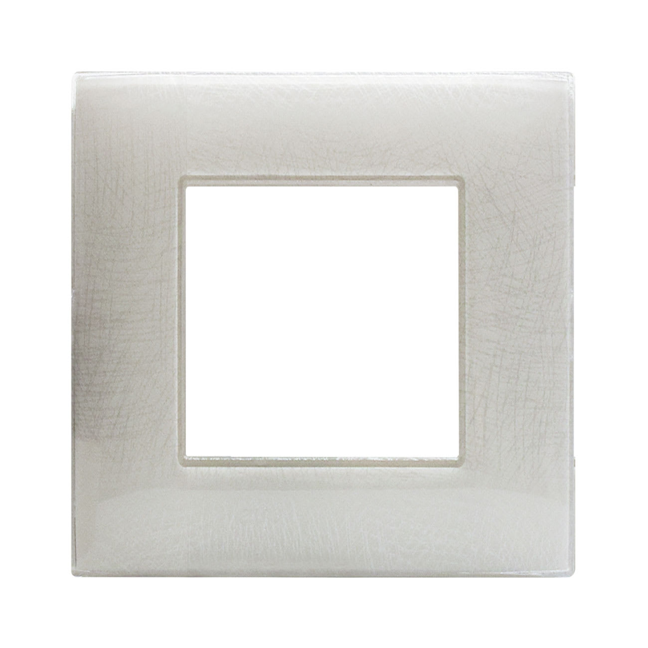 AVE - Placca Tecnopolimero Young S44. colore bianco 3D  2 Mod.