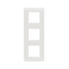 AVE - Placca Tecnopolimero Young S44. colore bianco totale 6(2+2+2) Mod.