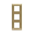AVE - Placca Tecnopolimero Young S44. colore oro 6(2+2+2) Mod.