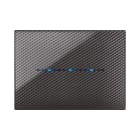 AVE - Placca Youmg Touch. S44 tecnopolimero colore carbon scuro 3D 3 comandi a scomparsa 3 Mod.