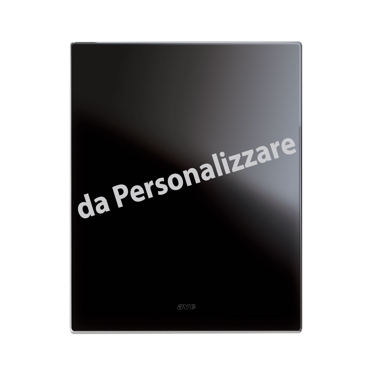 AVE - placca veratouch personalizzata nero as.3+3m elegante e funzionale per ambienti moderni