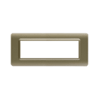 AVE - Placca tecnopolimero. S44 colore champagne opaco 7 Mod.