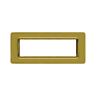 AVE - Placca tecnopolimero. S44 colore ottone lucido 7 Mod.
