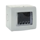 AVE - Contenitore autoportante stagno IP55 RAL 7035 per tubo sportello con membrana cedibile 3 Mod.