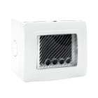 AVE - Contenitore autoportante stagno IP55 RAL 9010 per tubo sportello con membrana cedibile 3 Mod.