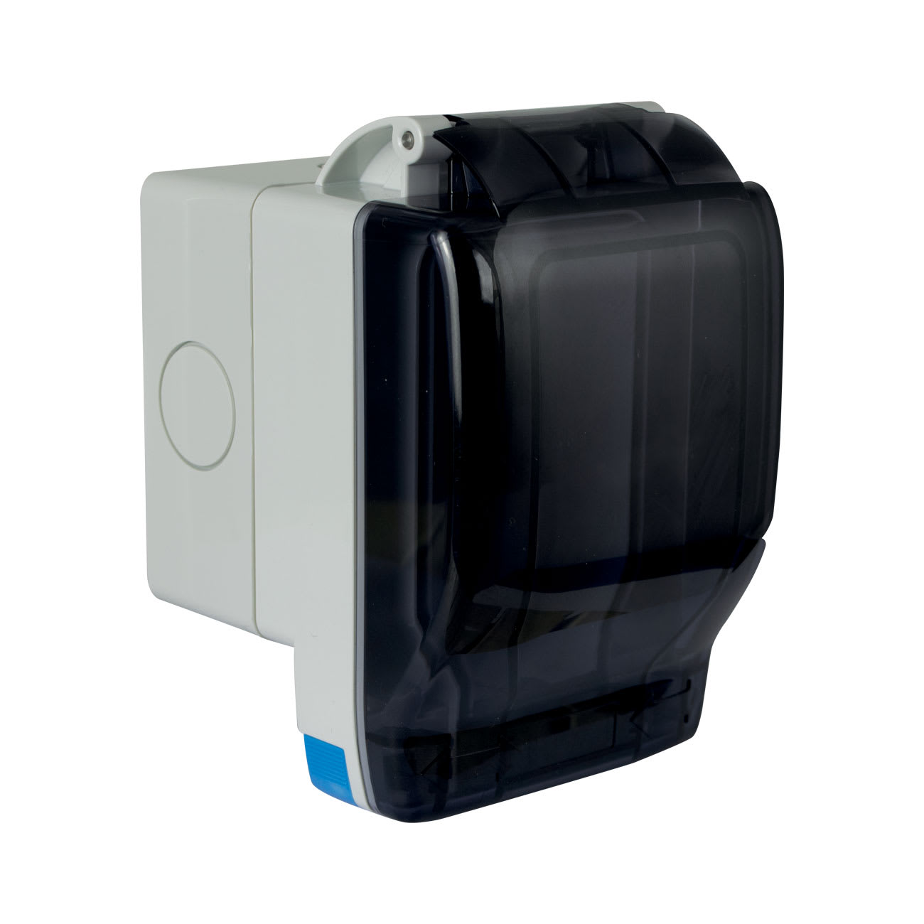 AVE - CONTENITORE AVE SEAL IP66 S44 CON PRESA SCHUKO UNIVERSALE 10/16A SPORTELLO APRIBILE 44ST590/15TS