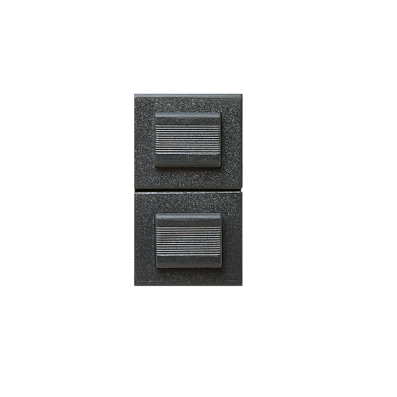 AVE - doppio pulsante noir s45 1p 10a na 1 mod 10a noir