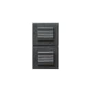 AVE - doppio pulsante noir s45 1p 10a na 1 mod 10a noir
