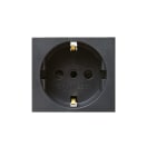 AVE - Presa schuko Noir S45. 2P+T 16A colore Noir 2 Mod.