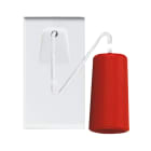 AVE - Pulsante tirante RAL S45. colore bianco RAL7035 . n.a.+ n.c. 10A finitura lucida 1 Mod.