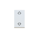 AVE - Commutatore RAL S45. a tre posizioni con frecce. colore bianco RAL7035 2P 10AX 1 Mod.