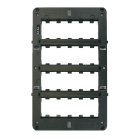 AVE - Armatura S45 per 20 moduli con setto, armatura 20 moduli con setto 5+5+5+5.