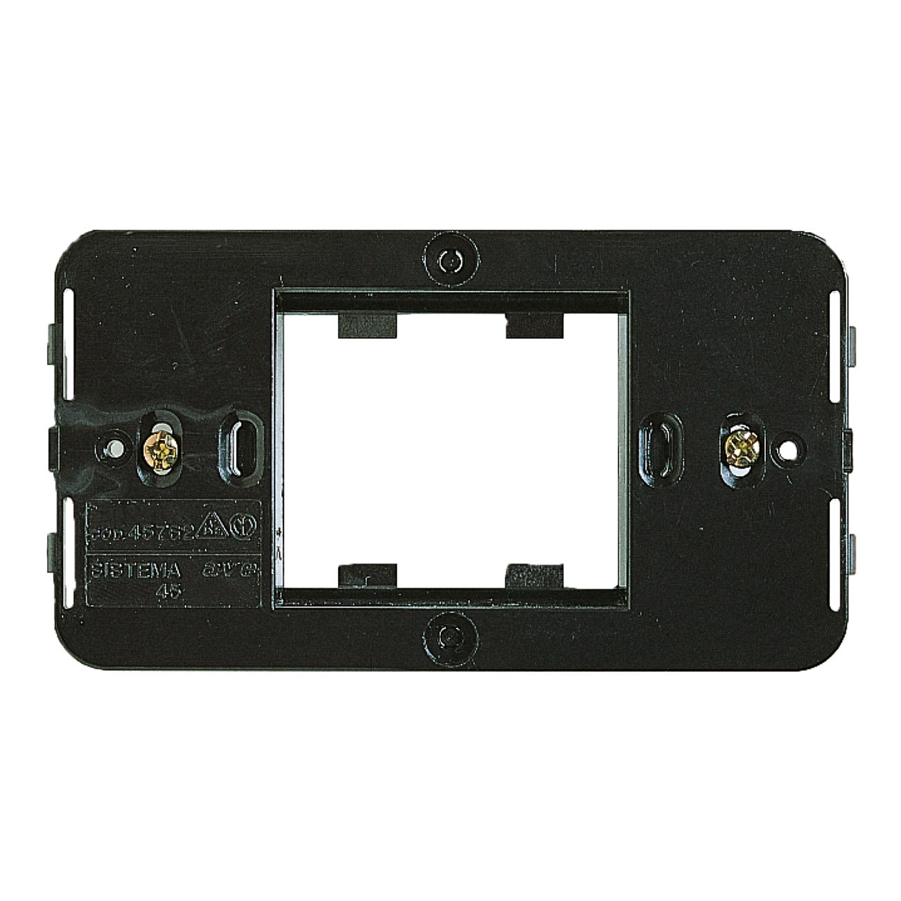 AVE - Armatura S45. 2 Mod. affiancati per scatola rettangolare