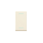 AVE - Interruttore con gemma. Blanc S45. colore RAL 1013. 1P 16AX illuminabile finitura lucida 1 Mod.
