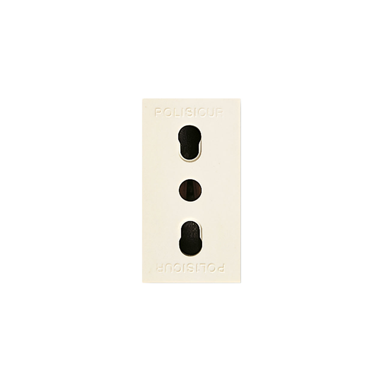 AVE - Presa bipasso Blanc S45. colore RAL 1013. 2P+T 10/16A 250V finitura lucida 1 Mod.