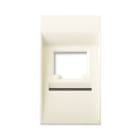 AVE - Adattatore Blanc S45 colore RAL 1013. per connettore RJ45 qubix. clipsal. at&t 1 Mod.