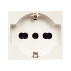 AVE - Presa schuko bipasso Blanc S45 colore RAL 1013. 2P+T 10/16A colore RAL 1013 2 Mod.