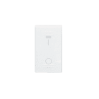AVE - Interruttore con gemma. Banquise S45. colore RAL 9016. 2P 16AX illuminabile finitura lucida 1 Mod.