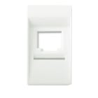 AVE - Adattatore Banquise S45 colore RAL 9016. per connettore RJ45 qubix. clipsal. at&t 1 Mod.
