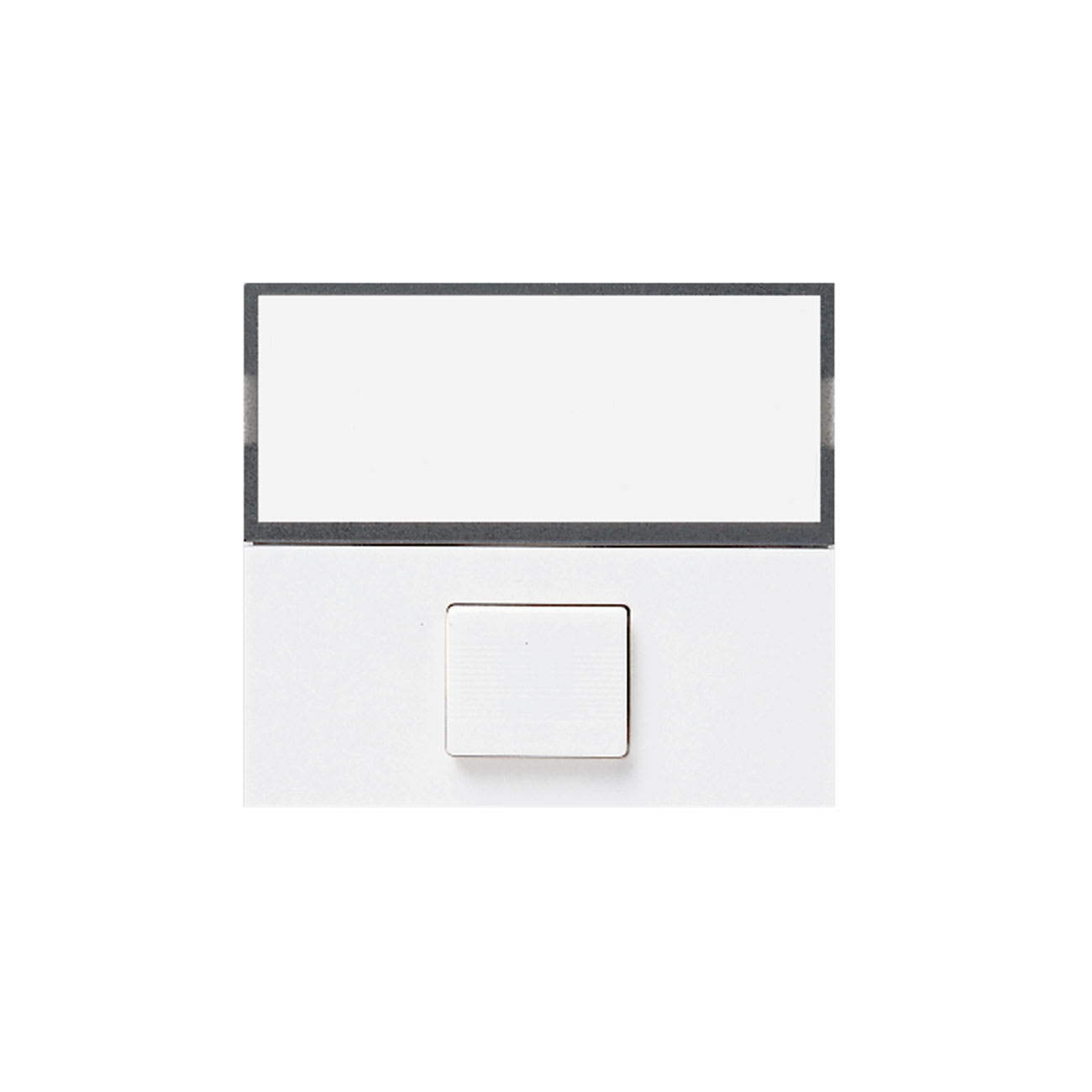 AVE - Pulsante Banquise S45. con targhetta portanome illuminabile  2 Mod.