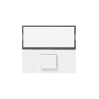 AVE - Pulsante Banquise S45. con targhetta portanome illuminabile 2 Mod.