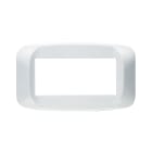 AVE - Placca in tecnopolimero color bianco banquise 4 moduli