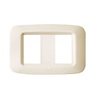 AVE - Placca in tecnopolimero per scatola rettangolare 2 Mod. separati colore bianco blanc