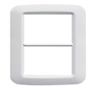 AVE - Placca in tecnopolimero 6 (3+3) Mod. colore bianco banquise
