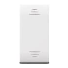 AVE - Interruttore tasto liscio. con trattamento antibatterico. Domus S44. colore RAL 9010. 1P 16AX illuminabilefinitura lucida 1M