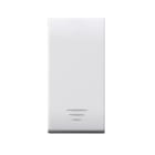 AVE - Pulsante tasto liscio. con trattamento antibatterico. Domus S44. colore RAL 9010.1P 16A illuminabile finitura lucida 1 Mod.