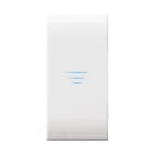 AVE - Pulsante a sfioramento. con trattamento antibatterico. Domus S44. colore RAL 9010. alimentazione 230vca funzionamento monosta