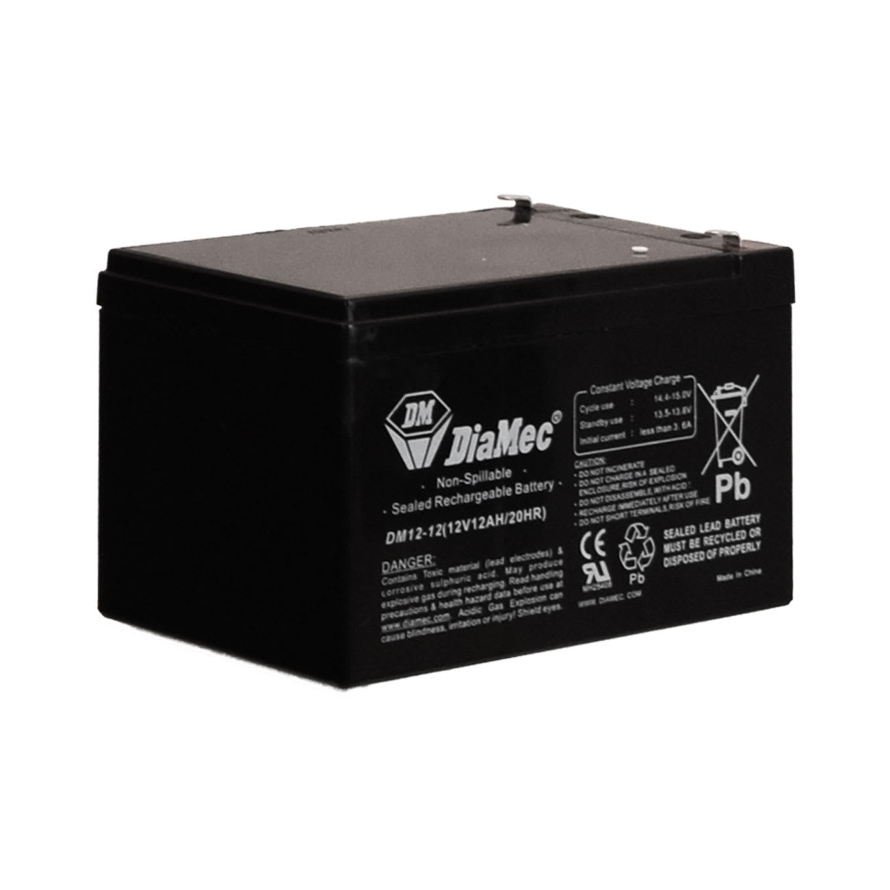 AVE - Batteria ricaricabile 12v 12ah ideale per dispositivi elettronici e sistemi di backup, garantisce affidabilità e lunga durata per un uso prolungato e sicuro.