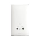 AVE - Presa rasoi euroamericana . colore RAL 9010. uscita 120/240V finitura lucida 4 Mod.