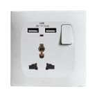 AVE - presa multistd inter n usb 10a 1p2m e presa multistd inter n usb 13a 1p2m per connessioni versatili e sicure con diverse capacità di corrente per ogni esigenza di alimentazione
