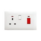 AVE - presa interruttore 13a 2p interruttore neutro 45a 2p 4m compatto e versatile per installazioni elettriche affidabili e sicure in ambienti residenziali e commerciali BSN11064/97/2P