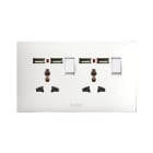 AVE - doppia presa mstd int n usb 10a 1p4m con doppia presa mstd int n usb 13a 1p4m per versatilità e potenza BSN21059/TSNU