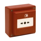 AVE - Pulsante manuale a rottura vetro IP66 contatto 24Vcc/3A