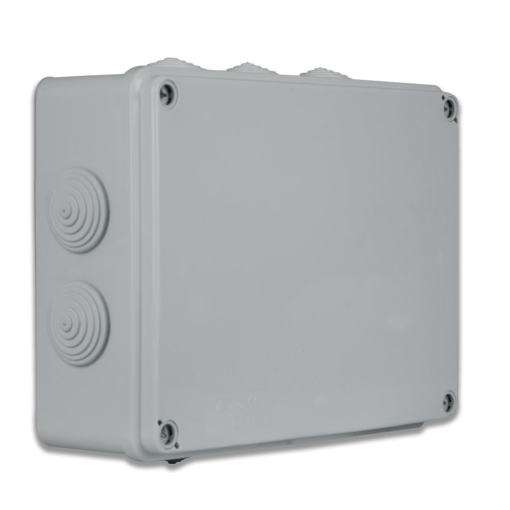 AVE - Scatola IP65 di derivazione da parete con passacavi  Dimensioni (L H P): 190 X 140 X 70 mm