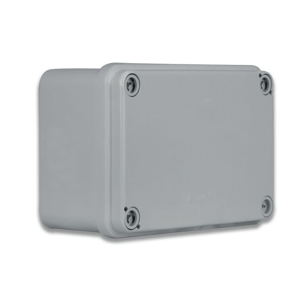AVE - Scatola IP65 di derivazione da parete con pareti lisce Dimensioni (L H P): 120 X 80 X 50 mm
