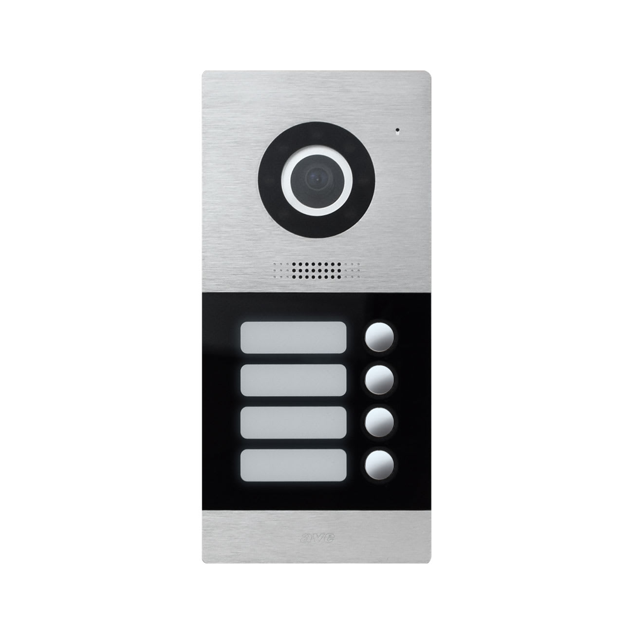AVE - Postazione esterna quadrifamiliare 2 fili, ideale per installazioni multiple e connessioni efficienti.
