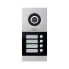 AVE - Postazione esterna quadrifamiliare 2 fili, ideale per installazioni multiple e connessioni efficienti.