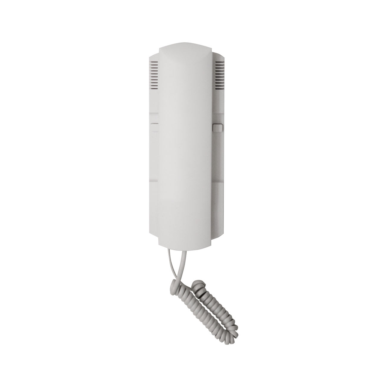 AVE - Cornetta interna bianca con 2 pulsanti IP, design elegante e funzionalità avanzata per interni moderni.