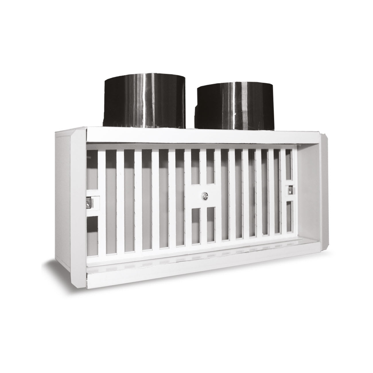 AVE - Plenum per griglie con 2 attacchi laterali d75, ideale per installazioni efficienti e versatili. VNXI63PMSL/300L