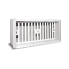 AVE - plenum per griglie con 2 attacchi posteriori d75 per una ventilazione efficiente e sicura