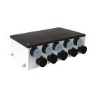 AVE - Plenum distribuzione 1in10out posteriori con design compatto e funzionalità avanzate per una gestione efficiente del flusso d'aria in sistemi complessi.